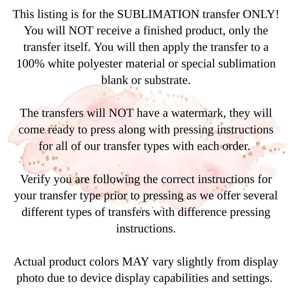  ready to press sublimation transfers. full page sublimation  print. funny sublimation print. : Handmade Products