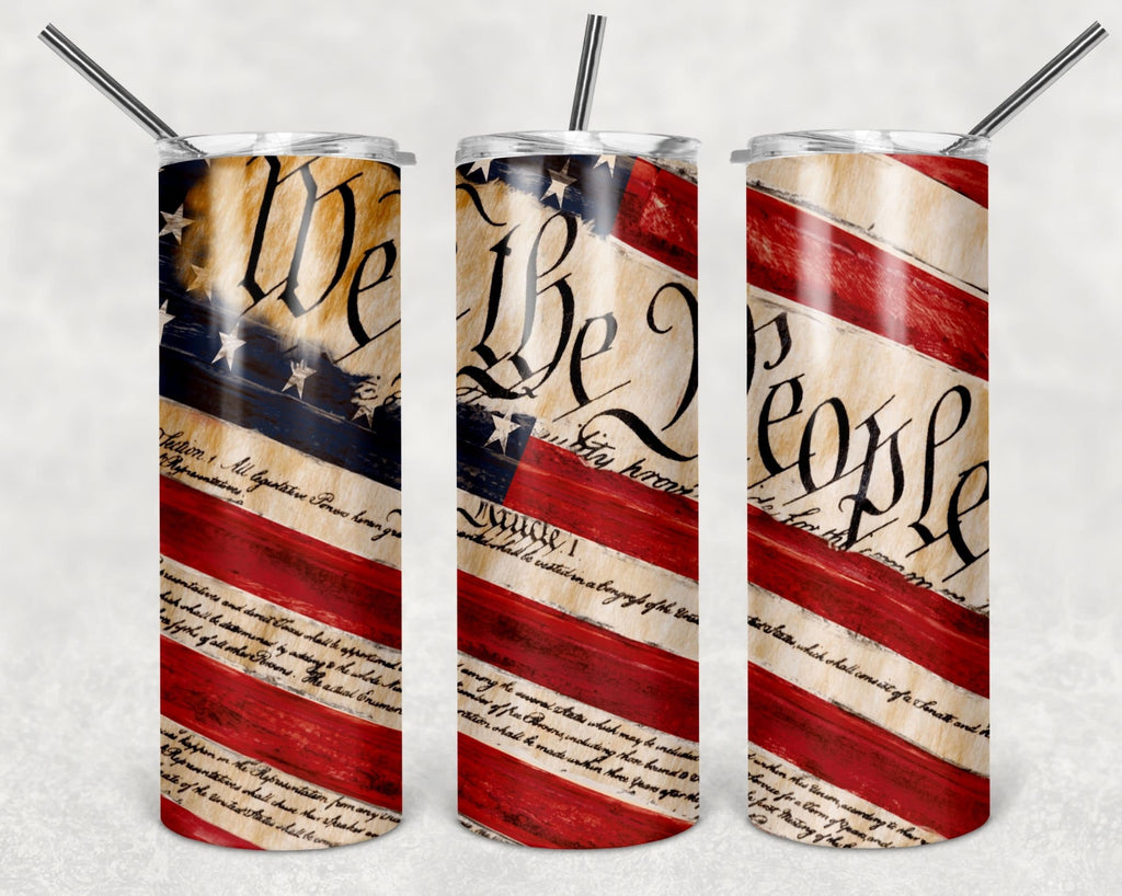 20oz Skinny Tumbler Sublimation Designs Patriotic American We The People  Constitution for Straight/Tapered Tumbler PNG File Digital Download Canvas  Print for Sale by YATNODJM