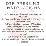 DTF Transfers, Direct To Film, Custom DTF Transfer, Ready For Press Heat Transfers, DTF Transfer Ready To Press, Custom Transfers, #3194