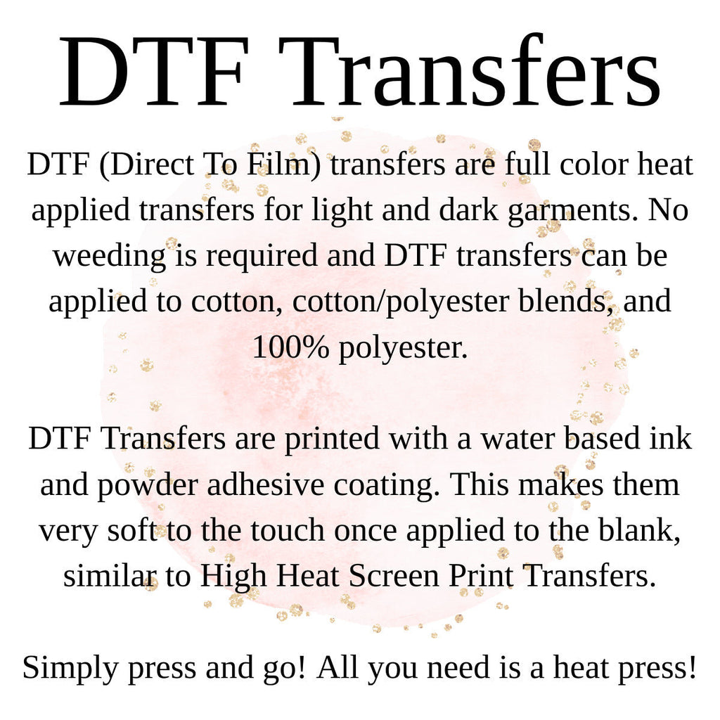Just Breathe Ready to Press DTF Direct to Film Transfer DTF