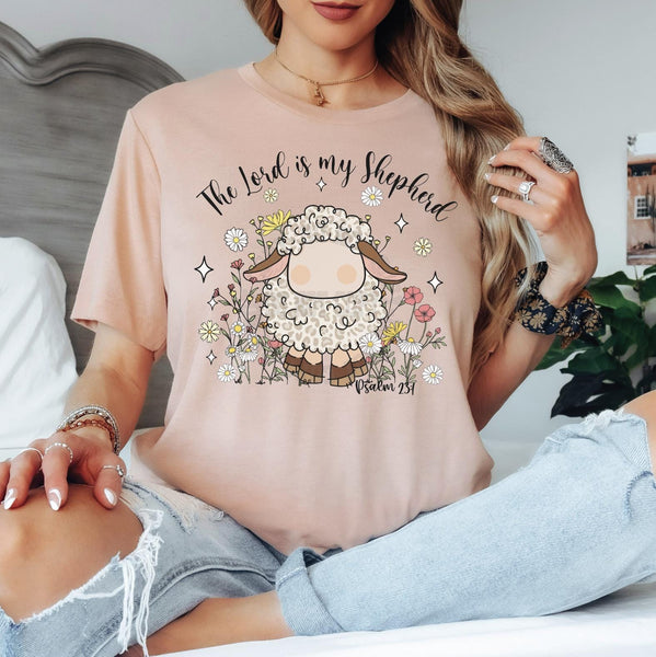 The Lord is my Shepherd Faith DTF Transfer, Custom DTF Transfer, Heat Transfers, DTF Transfer Ready To Press, #5825