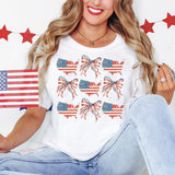 American 4th of July Coquette Bows DTF Transfer, Custom DTF Transfer, Heat Transfers, DTF Transfer Ready To Press, #5989