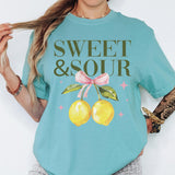 Sweet and Sour Preppy Lemon Summer DTF Transfer, Custom DTF Transfer, Heat Transfers, DTF Transfer Ready To Press, #6003