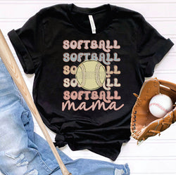 Softball Mama Softball Mom DTF Transfers, Custom DTF Transfer, Ready For Press Heat Transfers, DTF Transfer Ready To Press, #5102