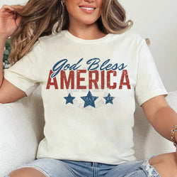 God Bless America 4th of July DTF Transfers, Custom DTF Transfer, Sublimation Transfers, DTF Transfers, Ready To Press, #5262