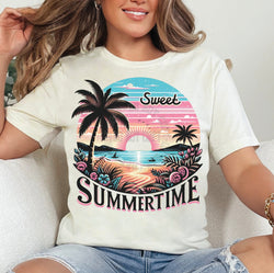 Sweet Summertime Sunset DTF Transfers, Custom DTF Transfer, Sublimation Transfers, DTF Transfers, Ready To Press, #5293