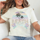 Floral Beach Vibes DTF Transfers, Custom DTF Transfer, Sublimation Transfers, DTF Transfers, Ready To Press, #5294