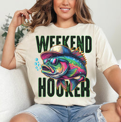 ***Fridays @ 4*** Weekend Hooker Fathers Day Fishing DTF Transfers, Custom DTF Transfer, Sublimation Transfers, DTF Transfers, Ready To Press, #5242