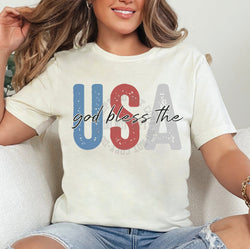 God Bless the Usa 4th of July DTF Transfers, Custom DTF Transfer, Sublimation Transfers, DTF Transfers, Ready To Press, #5271