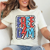 Freedom 4th of July DTF Transfers, Custom DTF Transfer, Sublimation Transfers, DTF Transfers, Ready To Press, #5275