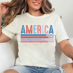 America Freedom 4th of July DTF Transfers, Custom DTF Transfer, Sublimation Transfers, DTF Transfers, Ready To Press, #5276