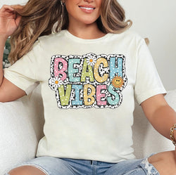 Beach Vibes Summer DTF Transfers, Custom DTF Transfer, Sublimation Transfers, DTF Transfers, Ready To Press, #5277