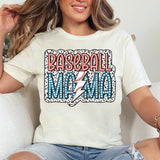 Baseball Mama DTF Transfers, Custom DTF Transfer, Sublimation Transfers, DTF Transfers, Ready To Press, #5279