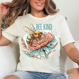 Bee Kind Inspirational Floral DTF Transfers, Custom DTF Transfer, Sublimation Transfers, DTF Transfers, Ready To Press, #5289