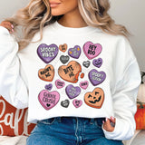 Halloween Spooky Hearts DTF Transfers, Custom DTF Transfer, Sublimation Transfers, DTF Transfers, Ready To Press, #5304