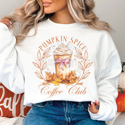 Pumpkin Spice Coffee Club Fall DTF Transfers, Custom DTF Transfer, Sublimation Transfers, DTF Transfers, Ready To Press, #5316