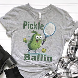 Pickle Ballin Funny Pickleball DTF Transfers, Custom DTF Transfer, Sublimation Transfers, DTF Transfers, Ready To Press, #5392