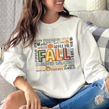 Fall Word Art DTF Transfers, Custom DTF Transfer, Sublimation Transfers, DTF Transfers, Ready To Press, #5453