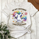 Funny Unicorn DTF Transfers, Custom DTF Transfer, Sublimation Transfers, DTF Transfers, Ready To Press, #5363