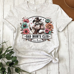 Western Bad Mom Floral DTF Transfers, Custom DTF Transfer, Sublimation Transfers, DTF Transfers, Ready To Press, #5383