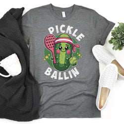 Pickle Ballin Funny Pickleball DTF Transfers, Custom DTF Transfer, Sublimation Transfers, DTF Transfers, Ready To Press, #5394