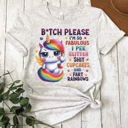 Fabulous Sassy Unicorn DTF Transfers, Custom DTF Transfer, Sublimation Transfers, DTF Transfers, Ready To Press, #5366