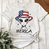 Merica Alien Supernatural DTF Transfers, Custom DTF Transfer, Sublimation Transfers, DTF Transfers, Ready To Press, #5387