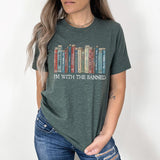 I'm with the Banned Books DTF Transfers, Custom DTF Transfer, Sublimation Transfers, DTF Transfers, Ready To Press, #4848