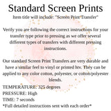 RTS SCREEN PRINT TRANSFER #2027