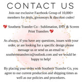 DTF Transfers, Direct To Film, Custom DTF Transfer, Ready For Press Heat Transfers, DTF Transfer Ready To Press, Custom Transfers, Back to School - Camo ***LIST GRADE IN NOTES AT CHECKOUT***