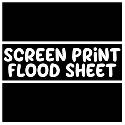 Screen Print Confetti / Flood Sheet - ONYX