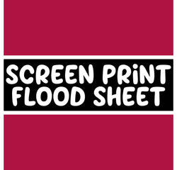 Screen Print Confetti / Flood Sheet - SCARLET