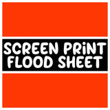 Screen Print Confetti / Flood Sheet - TANGERINE