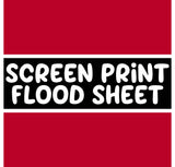 Screen Print Confetti / Flood Sheet - CHERRY