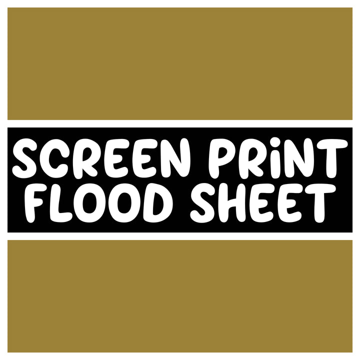 Screen Print Confetti / Flood Sheet - VEGAS GOLD