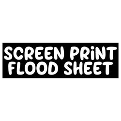 Screen Print Confetti / Flood Sheet - SNOW