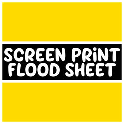 Screen Print Confetti / Flood Sheet - SUNFLOWER