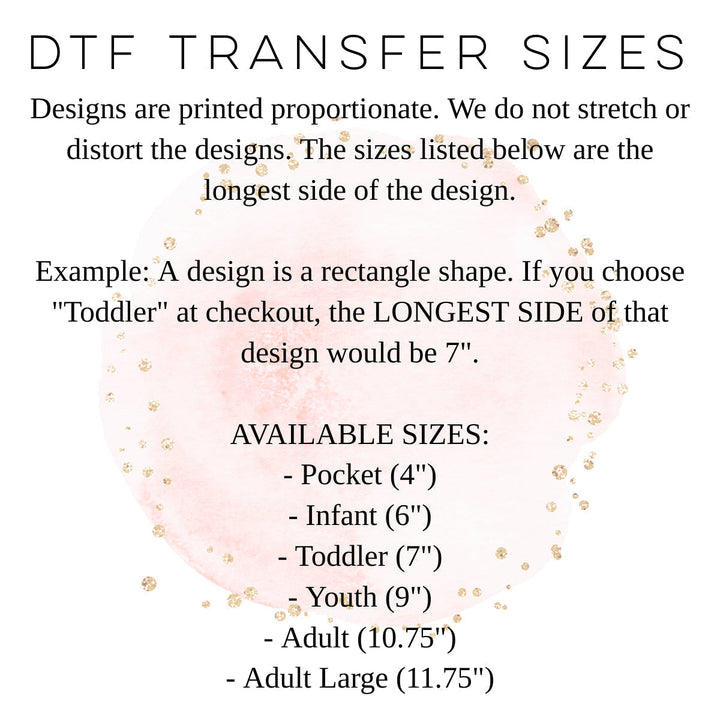 Dtf Single Custom Transfers
