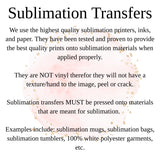 Glitter Teacher Tumbler SUBLIMATION TRANSFER, Ready To Press Sublimation Transfer, 20 oz Skinny Tumbler, Full Wrap Tumbler Heat Transfer, 6