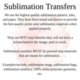 Summer SUBLIMATION Transfer, Ready to Press SUBLIMATION Transfer, 3909
