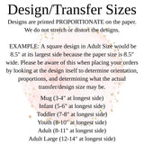 Valentine SUBLIMATION Transfer, Ready to Press SUBLIMATION Transfer, 4271