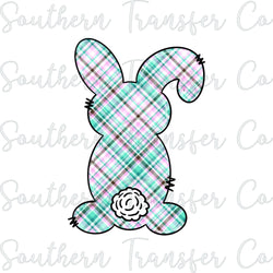 Floral Easter Bunny Hand Drawn SUBLIMATION Transfer, Ready to Press SUBLIMATION Transfer, 3139