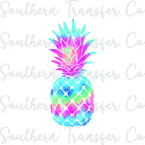 Pineapple Beach Summer Tie Dye SUBLIMATION Transfer, Ready to Press SUBLIMATION Transfer, 3790