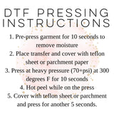 DTF Transfers, Direct To Film, Custom DTF Transfer, Ready For Press Heat Transfers, DTF Transfer Ready To Press, Custom Transfers, #4403