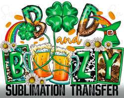 St. Patrick SUBLIMATION Transfer, Ready to Press SUBLIMATION Transfer, 4323