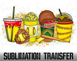 Softball SUBLIMATION Transfer, Ready to Press SUBLIMATION Transfer, 4364