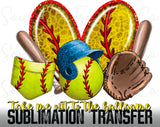 Softball SUBLIMATION Transfer, Ready to Press SUBLIMATION Transfer, 4366