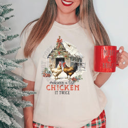 Funny Christmas Chicken DTF Transfers, Custom DTF Transfer, Heat Transfers, DTF Transfer Ready To Press, Custom Transfers, #4808