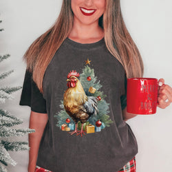 Christmas Chicken DTF Transfers, Custom DTF Transfer, Heat Transfers, DTF Transfer Ready To Press, Custom Transfers, #4817