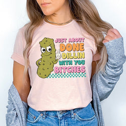 Funny Pickle Lover DTF Transfers, Custom DTF Transfer, Ready For Press Heat Transfers, DTF Transfer Ready To Press, #5079